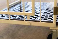 【販売終了】【新品】天使のカゴ台車BIG　アイボリー　W1100×D800×H1100　観音扉付き【軽量・小型カゴ台車】