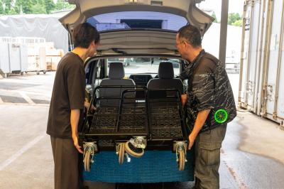 スムーズに積み下ろし可能