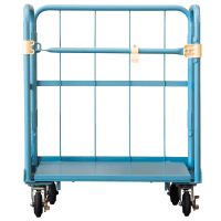 【販売終了】【新品】天使のカゴ台車Light（ライト）ミニ　パタメル　W710×D480×H850　耐荷重200kg　両面パタパタ折りたたみ式【軽量・超小型カゴ台車】【数量限定】