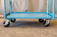 【販売終了】【新品】天使のカゴ台車Light（ライト）ミニ　パタメル　W710×D480×H850　耐荷重200kg　両面パタパタ折りたたみ式【軽量・超小型カゴ台車】【数量限定】