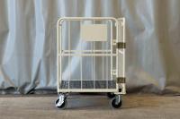 【販売終了】【お買い得品】【新品】天使のカゴ台車BIG　アイボリー　W1100×D800×H1100【軽量・小型カゴ台車】数量限定