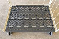 【販売終了】【お買い得品】【新品】天使のカゴ台車BIG　アイボリー　W1100×D800×H1100【軽量・小型カゴ台車】数量限定