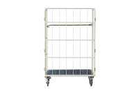 【受注生産品】俺のカゴ台車　アイボリー　W1100×D800×H1700　連結モデル（連結カゴ台車）【1ロット30台～】