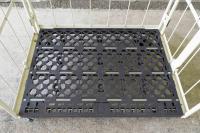 【受注生産品】俺のカゴ台車　アイボリー　W1100×D800×H1700　連結モデル（連結カゴ台車）【1ロット30台～】