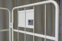 【受注生産品】俺のカゴ台車　アイボリー　W1100×D800×H1700　連結モデル（連結カゴ台車）【1ロット30台～】