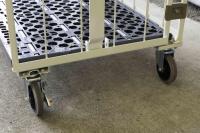 【受注生産品】俺のカゴ台車　アイボリー　W1100×D800×H1700　連結モデル（連結カゴ台車）【1ロット30台～】