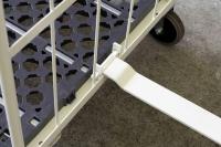 【受注生産品】俺のカゴ台車　アイボリー　W1100×D800×H1700　連結モデル（連結カゴ台車）【1ロット30台～】