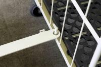 【受注生産品】俺のカゴ台車　アイボリー　W1100×D800×H1700　連結モデル（連結カゴ台車）【1ロット30台～】