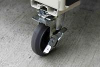 【受注生産品】俺のカゴ台車　アイボリー　W1100×D800×H1700　連結モデル（連結カゴ台車）【1ロット30台～】