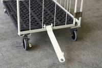 【受注生産品】俺のカゴ台車　アイボリー　W1100×D800×H1700　連結モデル（連結カゴ台車）【1ロット30台～】
