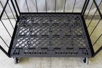 【販売終了】【新品】俺のカゴ台車　ブラック　W1100×D800×H1700　両面折りたたみ式【在庫限定品】