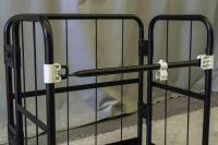 【販売終了】【新品】天使のカゴ台車mini　ブラック　W710×D480×H850　耐荷重200kg　両面折りたたみ式【軽量・超小型カゴ台車】【数量限定】