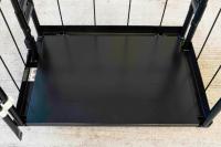 【販売終了】【新品】天使のカゴ台車mini　ブラック　W710×D480×H850　耐荷重200kg　両面折りたたみ式【軽量・超小型カゴ台車】【数量限定】