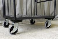【新品】俺のカゴ台車　ブラック　W850×D650×H1700