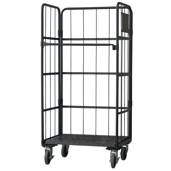 セール対象品】【新品】俺のカゴ台車 ブラック W850×D650×H1700 | 台