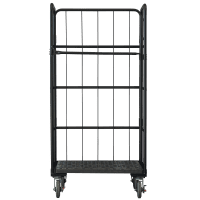 【新品】俺のカゴ台車　ブラック　W850×D650×H1700