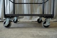 【新品】俺のカゴ台車　ブラック　W850×D650×H1700