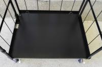 【新品】天使のカゴ台車Light　ブラック　W850×D650×H1100　アルミ製　耐荷重200kg　両面折りたたみ式【軽量・小型カゴ台車】