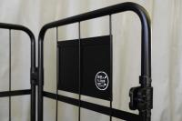 【新品】天使のカゴ台車Light　ブラック　W850×D650×H1100　アルミ製　耐荷重200kg　両面折りたたみ式【軽量・小型カゴ台車】