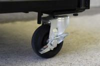 【新品】天使のカゴ台車Light　ブラック　W850×D650×H1100　アルミ製　耐荷重200kg　両面折りたたみ式【軽量・小型カゴ台車】