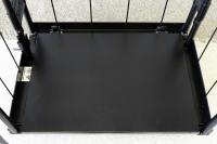 【新品】天使のカゴ台車mini Light　ブラック　W710×D480×H850　アルミ製　耐荷重200kg　両面折りたたみ式【軽量・超小型カゴ台車】【数量限定】