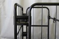 【新品】天使のカゴ台車mini Light　ブラック　W710×D480×H850　アルミ製　耐荷重200kg　両面折りたたみ式【軽量・超小型カゴ台車】【数量限定】