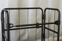 【新品】天使のカゴ台車mini Light　ブラック　W710×D480×H850　アルミ製　耐荷重200kg　両面折りたたみ式【軽量・超小型カゴ台車】【数量限定】