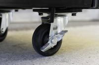 【新品】天使のカゴ台車mini Light　ブラック　W710×D480×H850　アルミ製　耐荷重200kg　両面折りたたみ式【軽量・超小型カゴ台車】【数量限定】