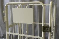 【販売終了】【新品】天使のカゴ台車　アイボリー　W850×D650×H1100　観音扉付き【軽量・小型カゴ台車】