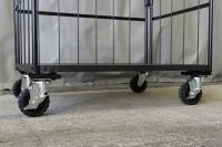 【販売終了】【新品】俺のカゴ台車　ブラック　W1100×D800×H1700　タフキャスター仕様