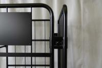 【販売終了】【新品】俺のカゴ台車　ブラック　W1100×D800×H1700　タフキャスター仕様