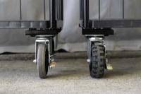 【販売終了】【新品】俺のカゴ台車　ブラック　W1100×D800×H1700　タフキャスター仕様