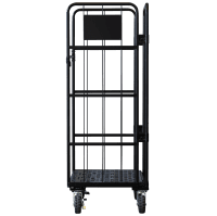 【新品】俺のカゴ台車　ブラック　W850×D650×H1700　タフキャスター仕様