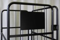 【新品】俺のカゴ台車　ブラック　W850×D650×H1700　タフキャスター仕様