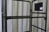 【新品】俺のカゴ台車　ブラック　W850×D650×H1700　タフキャスター仕様