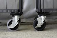 【新品】俺のカゴ台車　ブラック　W850×D650×H1700　タフキャスター仕様