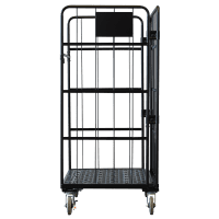 【新品】俺のカゴ台車　ブラック　W1100×D800×H1700