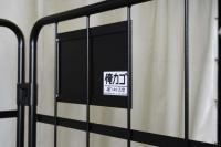 【新品】俺のカゴ台車　ブラック　W1100×D800×H1700　タフキャスター仕様