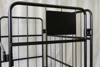 【新品】俺のカゴ台車　ブラック　W1100×D800×H1700　タフキャスター仕様