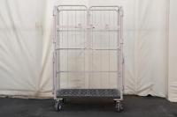 【新品】俺のカゴ台車　ベージュ　W1100×D800×H1700　上下観音扉付き【業界初の規格！】