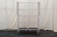 【新品】俺のカゴ台車　ベージュ　W1100×D800×H1700　上下観音扉付き【業界初の規格！】