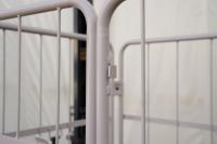 【新品】俺のカゴ台車　ベージュ　W1100×D800×H1700　上下観音扉付き【業界初の規格！】