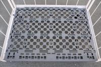 【新品】俺のカゴ台車　ベージュ　W1100×D800×H1700　上下観音扉付き【業界初の規格！】