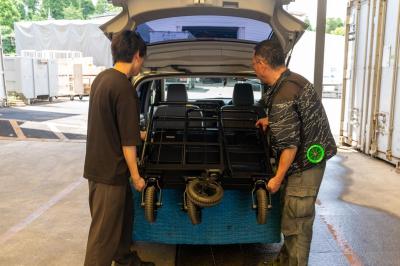 スムーズに積み下ろし可能