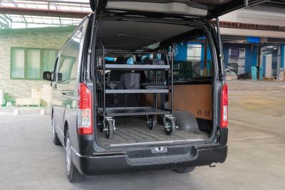 ハイエースには組み立てたまま積載可能