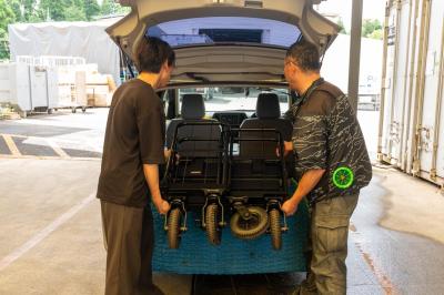 スムーズに積み下ろし可能