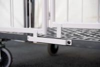 【新品】天使のカゴ台車BIG　ベージュ　W1100×D800×H1100　観音扉付き【軽量・小型カゴ台車】