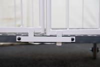 【新品】天使のカゴ台車BIG　ベージュ　W1100×D800×H1100　観音扉付き【軽量・小型カゴ台車】