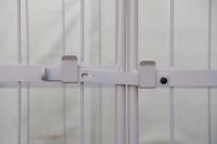 【新品】天使のカゴ台車BIG　ベージュ　W1100×D800×H1100　観音扉付き【軽量・小型カゴ台車】