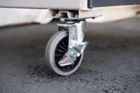 【新品】天使のカゴ台車BIG　ベージュ　W1100×D800×H1100　観音扉付き【軽量・小型カゴ台車】